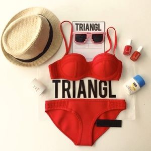 Triangl swim two piece set.